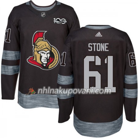 Ottawa Senators Dresy Mark Stone 61 1917-2017 100th Anniversary Adidas Černá Authentic - Pánské